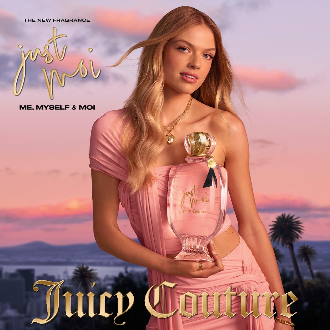 Juicy Couture Just Moi Women's Perfume - Amber Vanilla Eau de Parfum - Sweet & Confident Fragrance for Day to Evening Wear - Long-Lasting, 0.33 fl oz