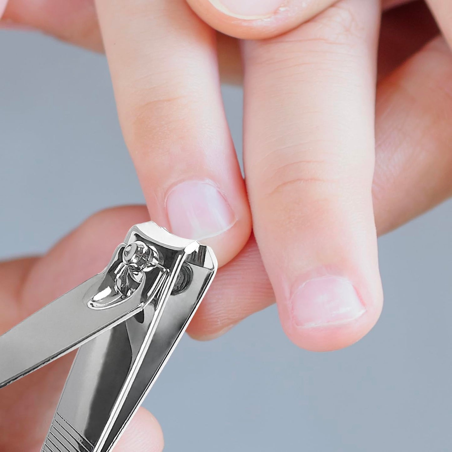 Ayearparty 120 Pieces Nail Clipper Set Flat Toenail Clippers Stainless Steel Fingernails Manicure Pedicure Sturdy Silver Small Trimmer Portable Bulk