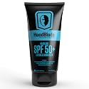 HeadBlade HeadLube SPF 50 Men's Lotion and Sunscreen - No Greasiness, Sweat Resistant, Formulated for Face, Body & Scalps - Water Resistant for 80