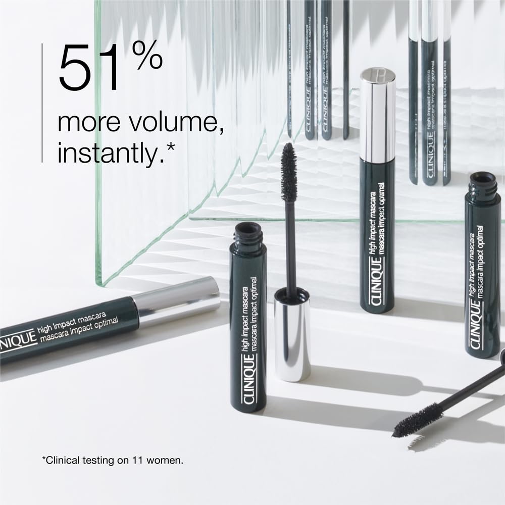 Clinique High Impact Mascara | Volume, Length + Safe For Sensitive Eyes, Black, 0.24 Fl Oz
