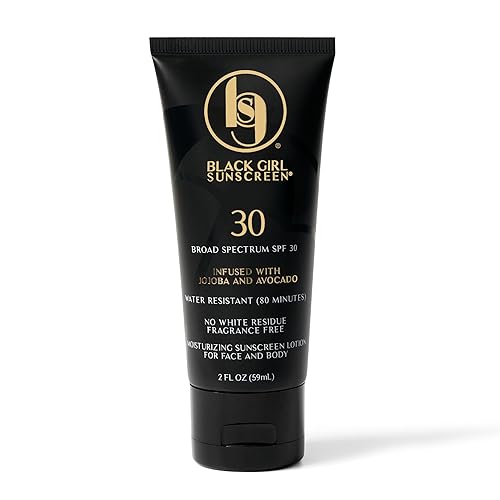 Black Girl Sunscreen SPF 30 for the Face & Body - Moisturizing Sun Protection, SPF 30, Sun Lotion for Women, Ultra Sheer, Travel Size, No White Cast