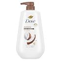 Dove Body Wash with Pump Restore Coconut & Cocoa Butter for 24hr Lotion-Soft Skin Moisturizing Skin Cleanser with No Sulfates No Parabens 30.6 Oz