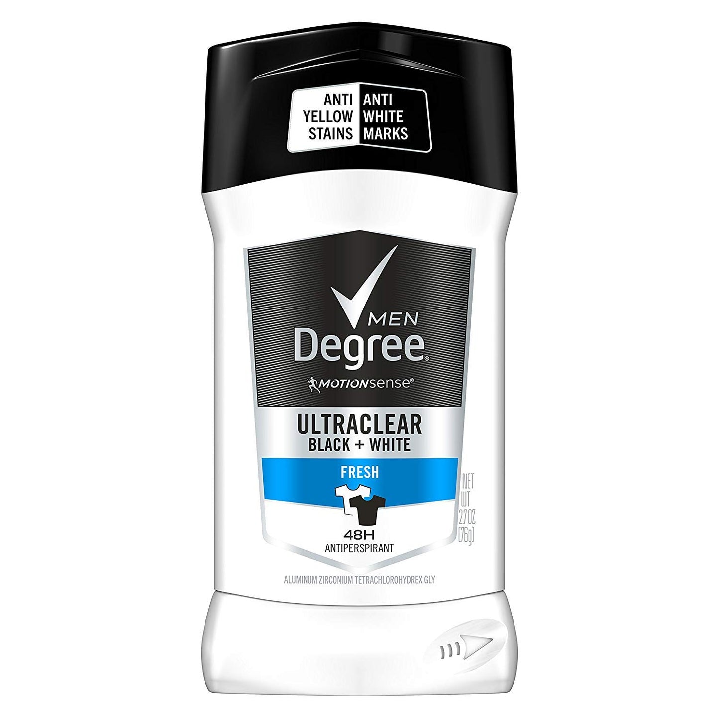 Degree Motionsense Antiperspirant For Men - Ultraclear Black + White - Fresh - Net Wt. 2.7 Oz (76 G) Per Stick - Pack Of 3 Sticks3 Beauty and Personal Care Dégree