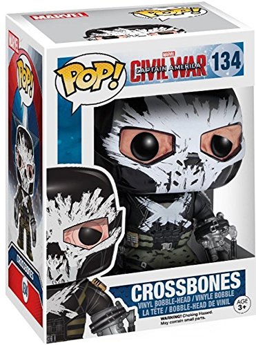 Funko Marvel: Captain America Civil War - Crossbones Pop Vinyl Figure (Bundled with Pop Box Protector Case)