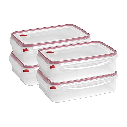 Sterilite 4 Pack Food Storage Container, Ultra-Seal Airtight Snapware with Lids, 16 Cup