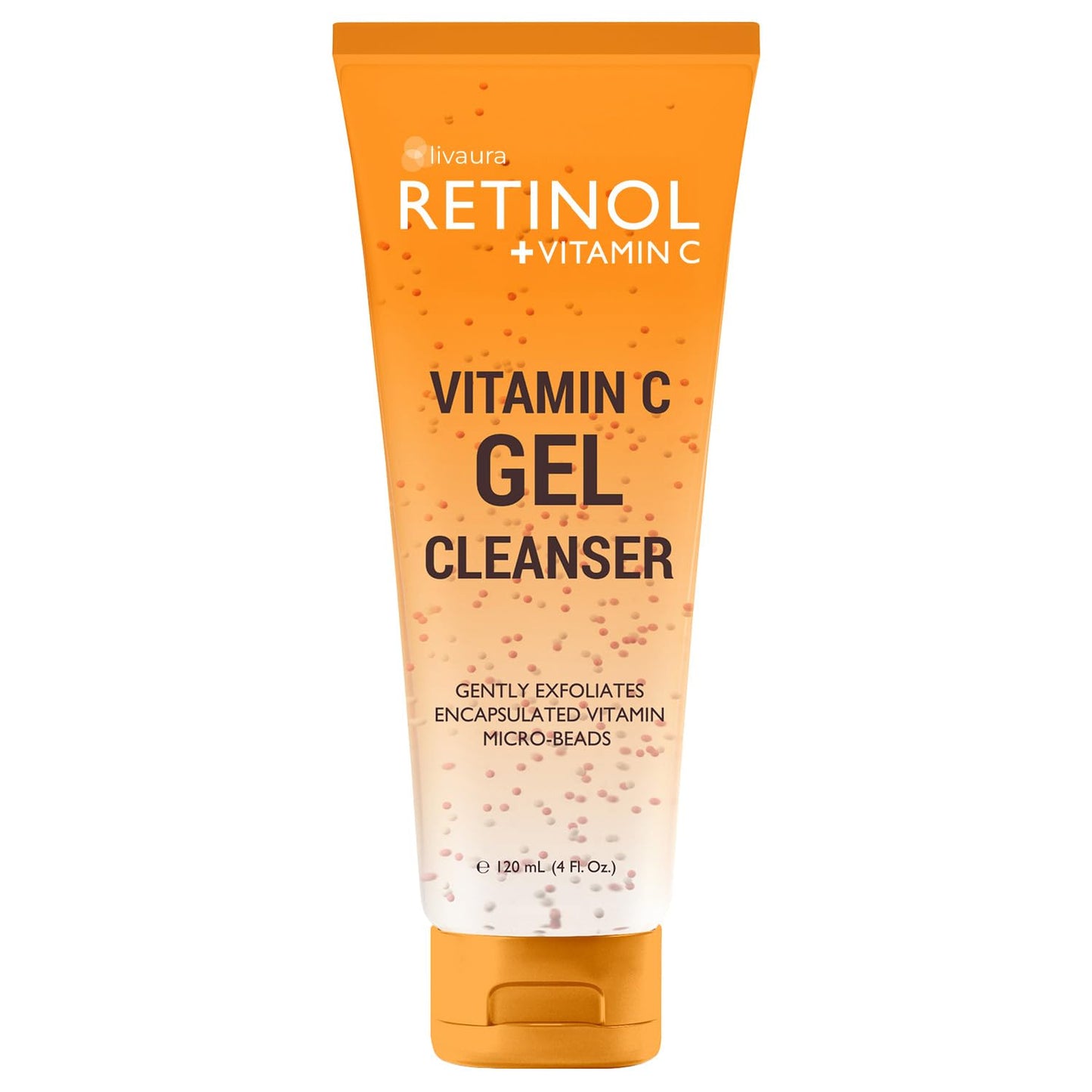 LIVAURA Retinol + Vitamin C Cleanser Face Wash, Brightens and Reduces Signs of Aging, Fine Lines and Uneven Texture, 4 Oz