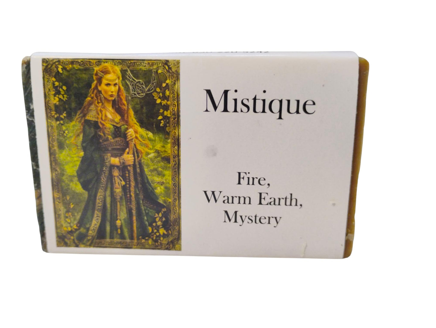 WFG WATERFALL GLEN SOAP COMPANY, LLC, Mistique, sandalwood, patchouli and spices bath soap, body soap, natural vegan soap enriched with kokum butter