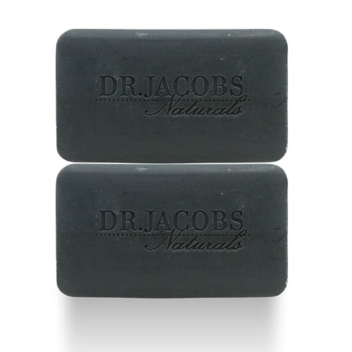 Dr Jacobs Naturals, Triple Milled Loofah Exfoliating Castile Bar Soap (Pack of 2) - Free of Parabens, Sulfates, Synthetics, Gltuen and GMO (Muddy Beauty & Personal Care DR.JACOBS NATURALS