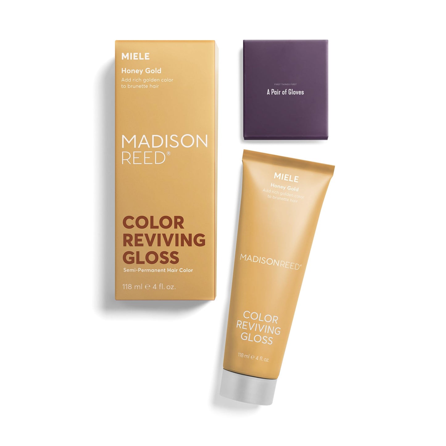Madison Reed Color Reviving Gloss - Miele Honey | Semi-Permanent, Color Depositing Gloss for Dark Blonde to Brown Hair, Adds Honey Gold Warmth