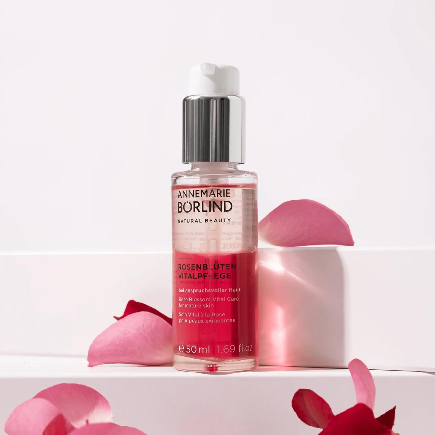 ANNEMARIE BÖRLIND - Rose Blossom Revitalizing Care - Sustainably Sourced Anti-Aging Face Serum With Valuable Plant Oils for a Vitalized and Smooth