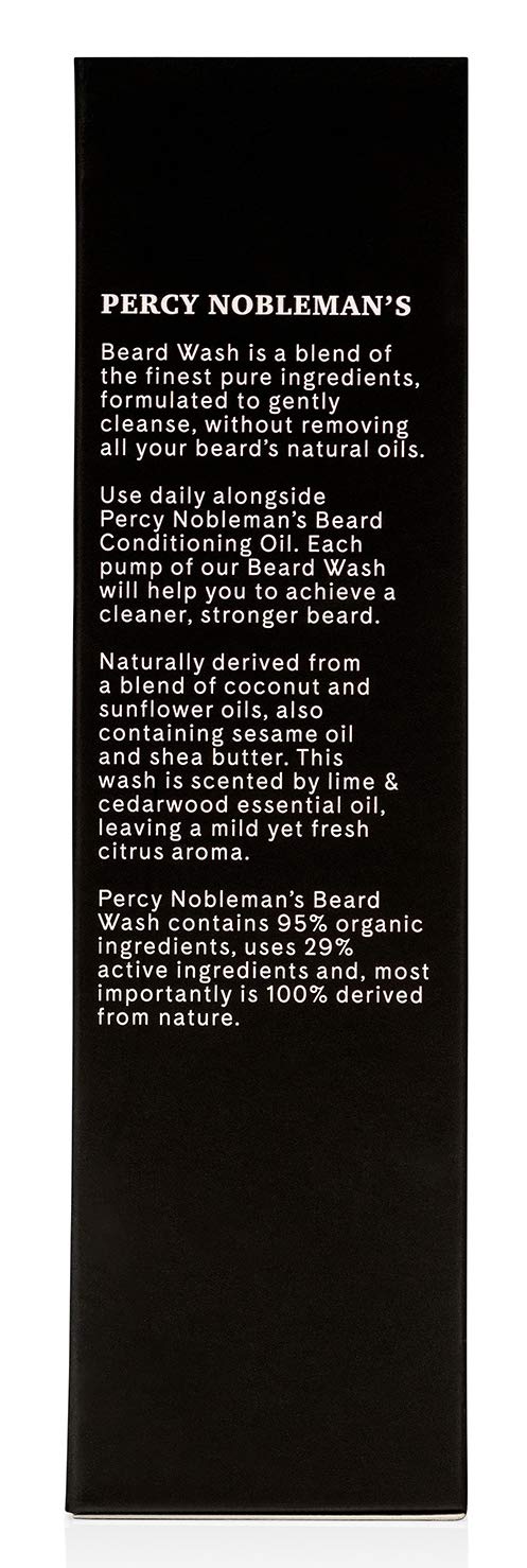 Beard Wash by Percy Nobleman A Natural Highly Organic Soap/Shampoo & Conditioner for Men