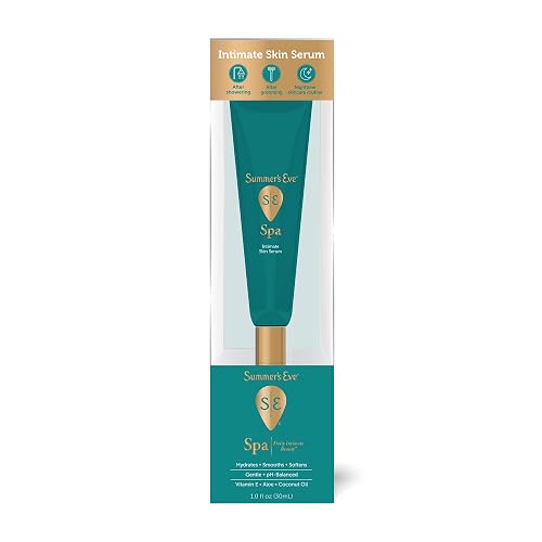 Summer's Eve Post-Shave Intimate Skin Hydrating Serum, 1 Oz, Fragrance-Free After Shave for Women with Vitamin E & Coconut Oil