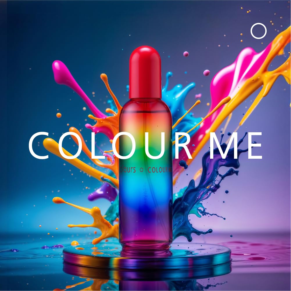 COLOUR ME Milton-Lloyd Colours - Eau de Parfum for Women - Rose, Vanilla Perfume for Women - Floral, Chypre Fragrances - Long Lasting Perfume - 3.4 oz