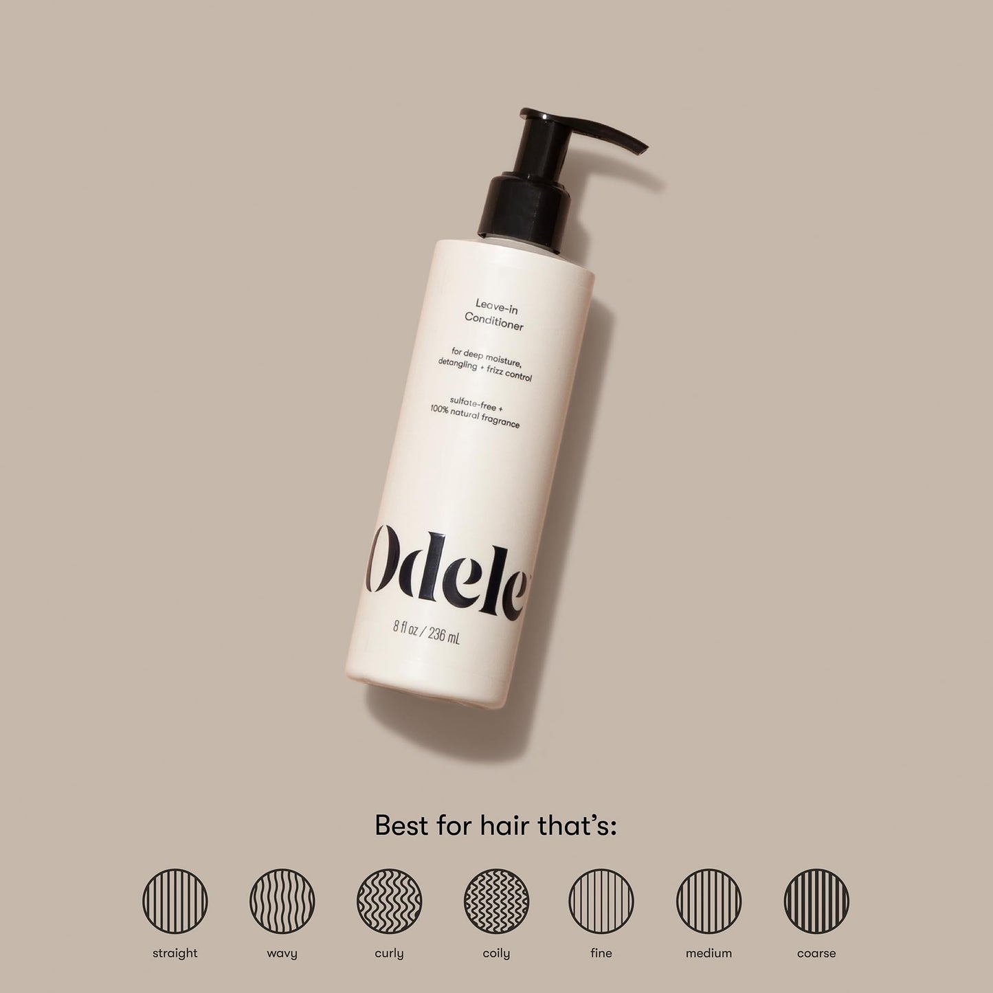 Odele Vegan Leave-In Conditioner, Hydrate & Control Frizz, 8 fl oz (1-Pack) Beauty and Personal Care Odele