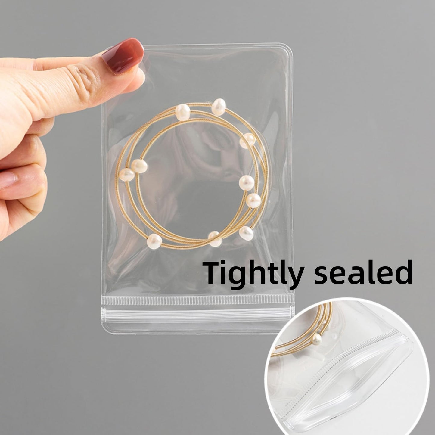 Acrylic Jewelry Box Organizer with 20 Portable Anti Tarnish Jewelry Bags, Acrylic Jewelry Organizers and Storage, Clear Jewelry Organizer Holder…