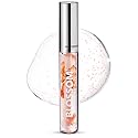 Blossom Lip Gloss & Lip Oil with Olive Oil + Grape Seed Oil, Moisturizing and Hydrating Shimmer Sparkle, Infused with Real Flowers, 3g, Watermelon