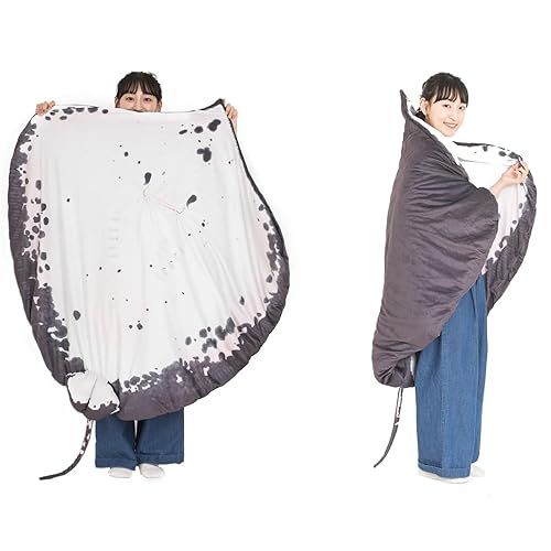 Manta Ray Stuffed Animal Stingray Blanket,Giant Soft Plush Wearable Cloak, Pet Blanket,Floor Mat for Home, Travel, Office, Camping | Cozy Gift for…