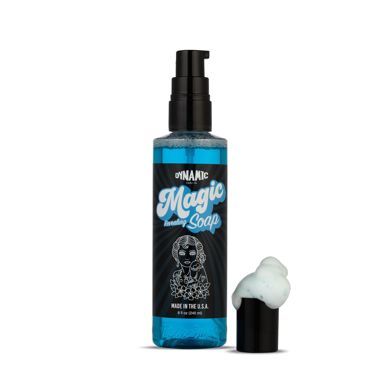 Dynamic Color Co- Magic Revealing Tattoo Soap - Foaming Formula for Stunning Reveals, Cruelty-Free and Gentle on Skin, USA Made (8 oz) Beauty & Personal Care Dynamic Color Co