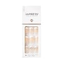 KISS imPRESS Press-On Manicure, Believe, Short Length Square, with PureFit Technology, Includes Prep Pad, Mini File, Cuticle Stick, and 30 Fake Nails Beauty & Personal Care KISS
