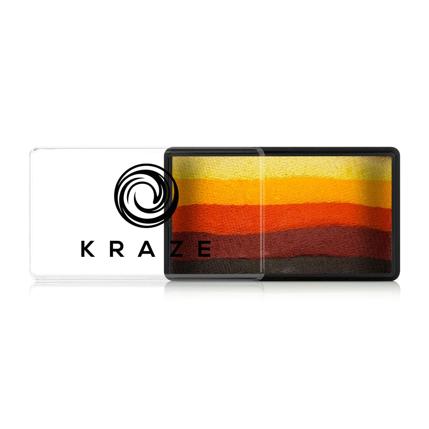Kraze FX Dome Stroke - Autumn Leaf by Linnea (25 gm), Professional 1-Stroke Split Cake, Hypoallergenic, Non-Toxic, Water Activated Face & Body
