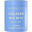 Creamy Coconut Collagen Milk Bath Soak Powder Moisturize & Soften Skin - Vanilla Jasmine Luxury Spa Bubble Bath Salt Mother's Birthday Christmas