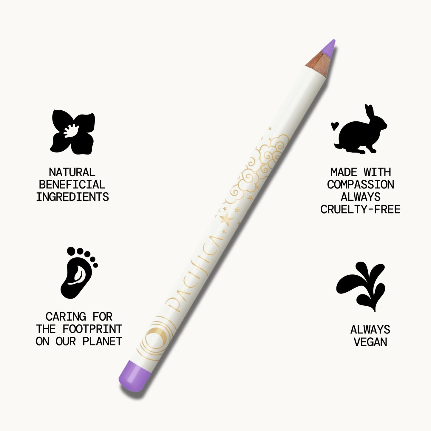 Pacifica, Eyeliner Longwear Lilac, 0.038 Ounce