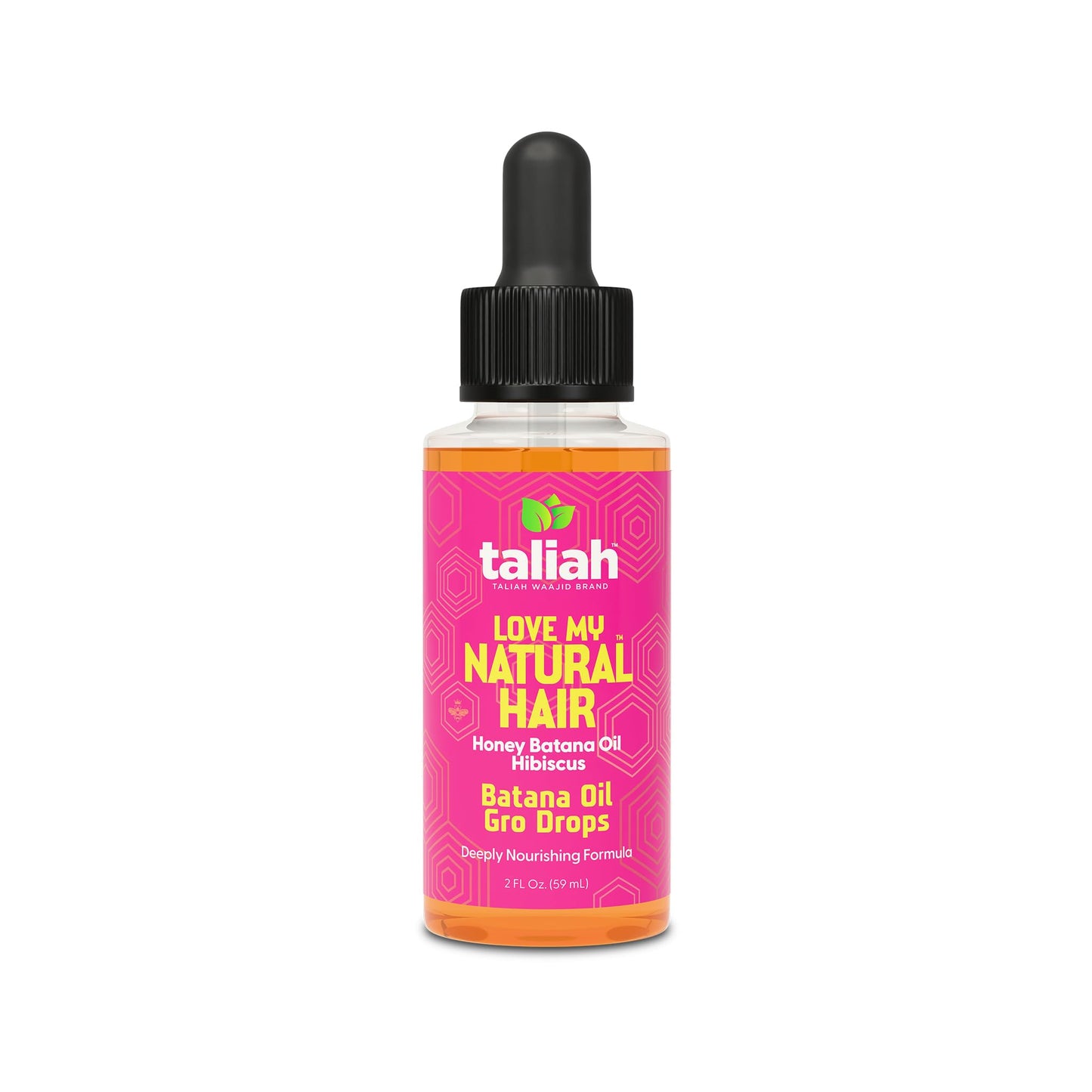 Taliah Waajid Love My Natural Hair Batana Oil Gro Drops 2oz - For Hair & Scalp with Batana Oil - Strengthens, Soothes Dry Scalp & Promotes Healthy