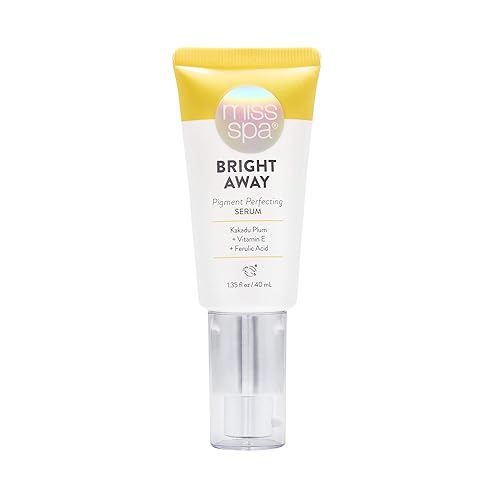 Miss Spa Bright Away Pigment Perfecting Smoothing Face Cream Serum for Women, Vitamin C, Antioxidant, 1.35 Oz.