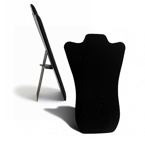 RJ Displays Jewelry Display for Vendors, Black Velvet Necklace Display Stand Holder, Jewelry Stand Necklace Holder for Vendors. Jewelry Display Stand…