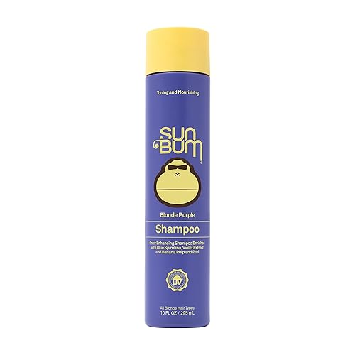 Sun Bum Blonde Purple Shampoo - Cleanses and Prevents Dryness with Deep Moisturizing and Brightening Formula - Color Enhancing and Toning Treatment