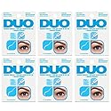 Duo Lash Adhesive - Clear, 0.25 Ounce (Pack of 6)