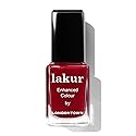 LONDONTOWN lakur Nail Polish - Chip-Resistant, Non-Toxic, Conditions & Hydrates Nails | Glossy Burgundy Red, Mull It Over, .40 fl oz