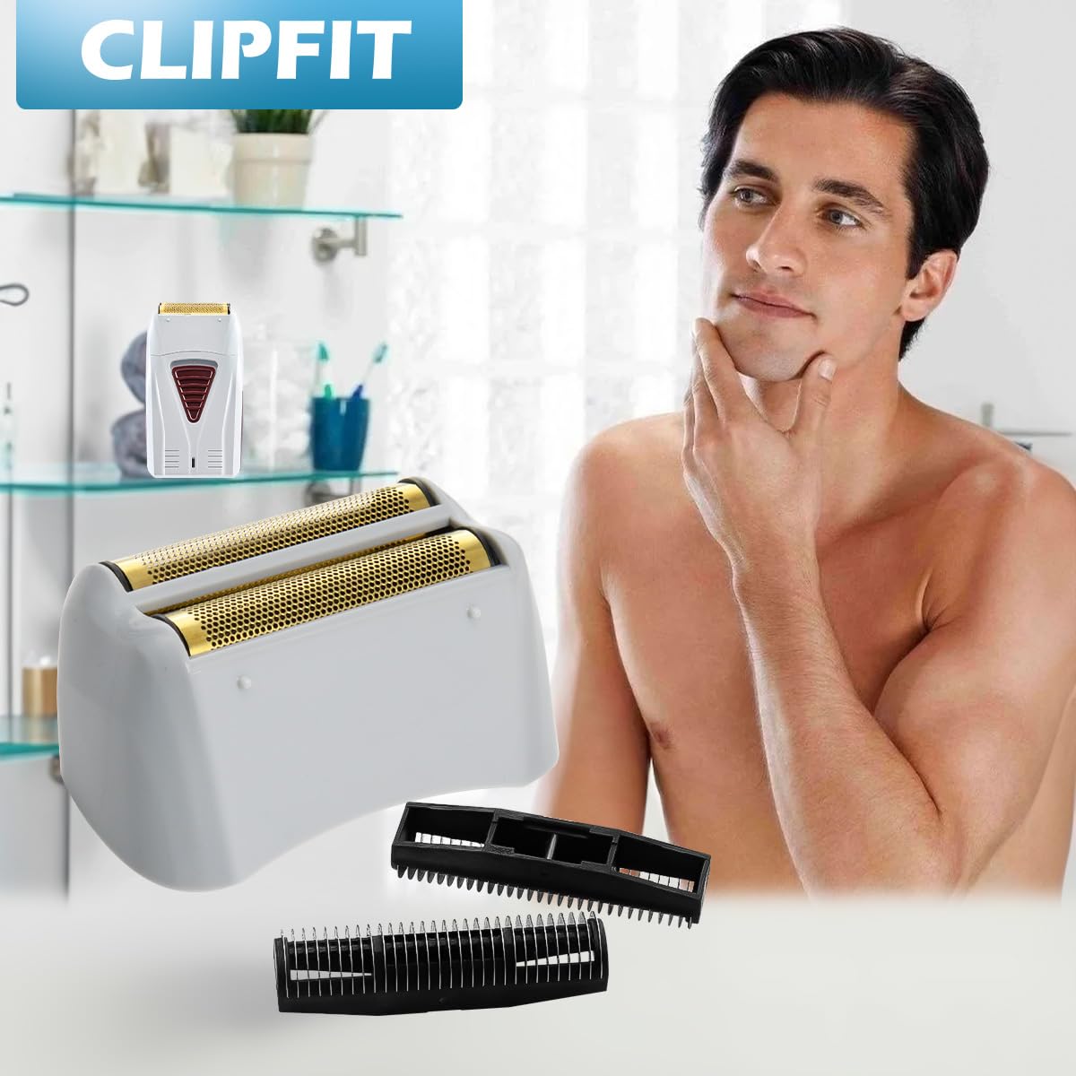 Foil Shaver Replacement Foil Compatible with Andis Foil Shaver TS1 (17150, 17235, 17220) and TS2 (17200), 1Pack Beauty and Personal Care CLIPFIT