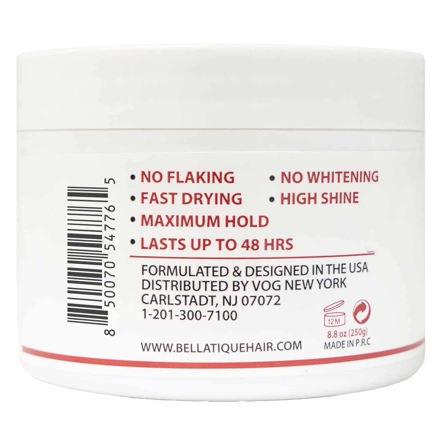 BELLATIQUE Edge, Braid, & Loc Maximum Hold Edge Control & Braiding Gel for Natural, Relaxed, Dry, Dull Hair - No Flaking, No Whitening, Fast Drying