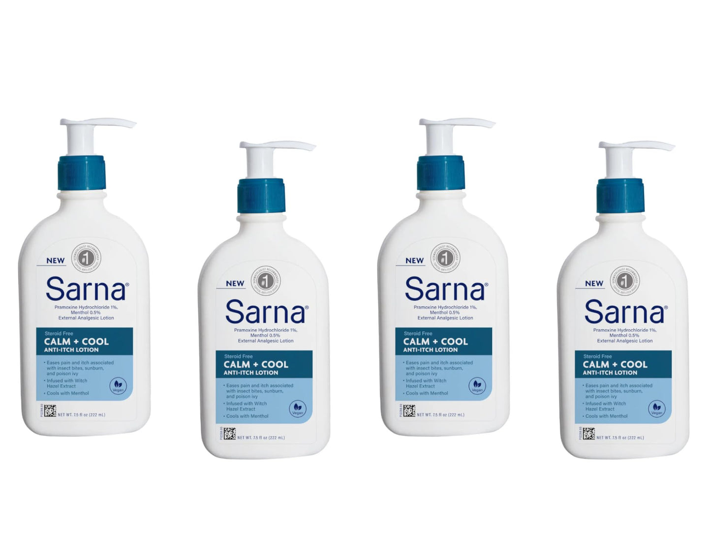 Sarna Calm + Cool Anti-Itch Lotion 7.5 Fl. Oz. (Pack of 4)