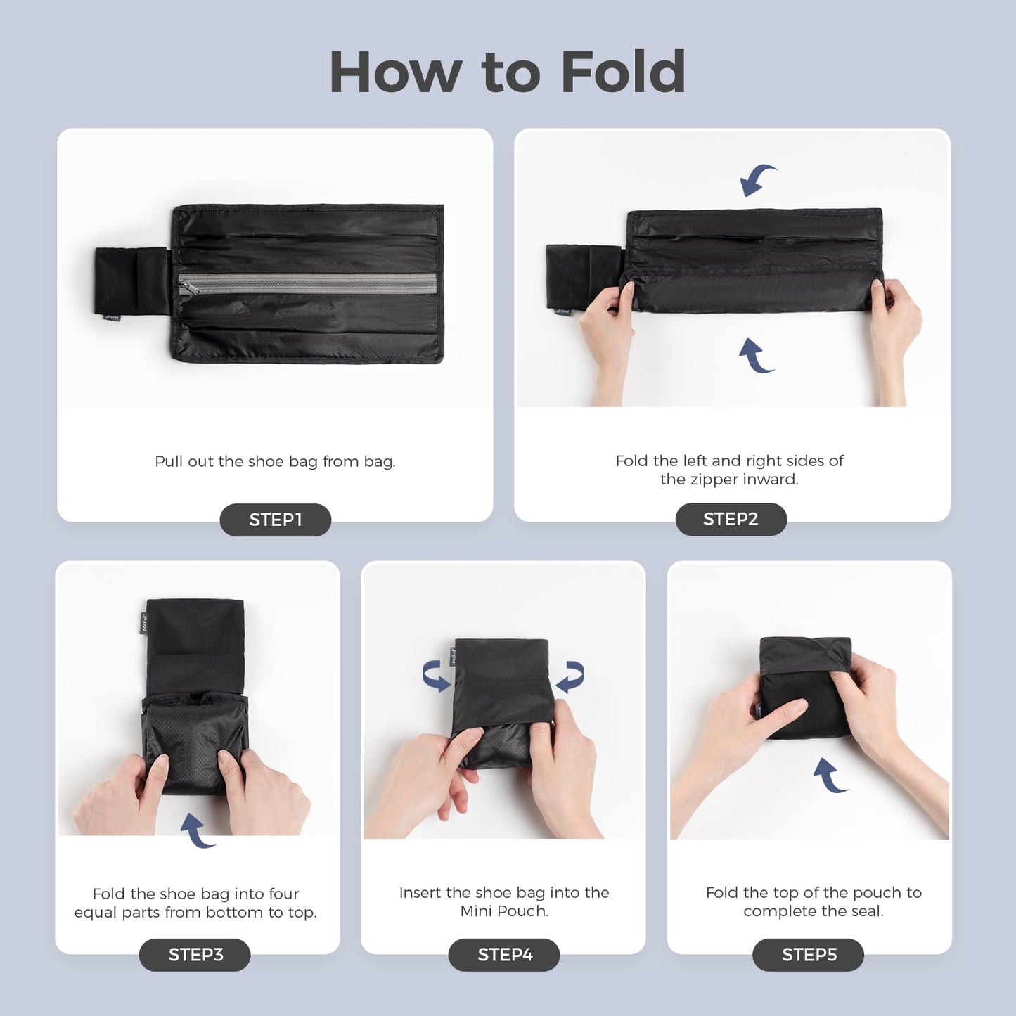 Foldable Plus-Size Shoe Bag for Travel – Water-Resistant, Ultralight, Odor-Resistant Gym & Soccer Cleats Bag with Dual Pockets