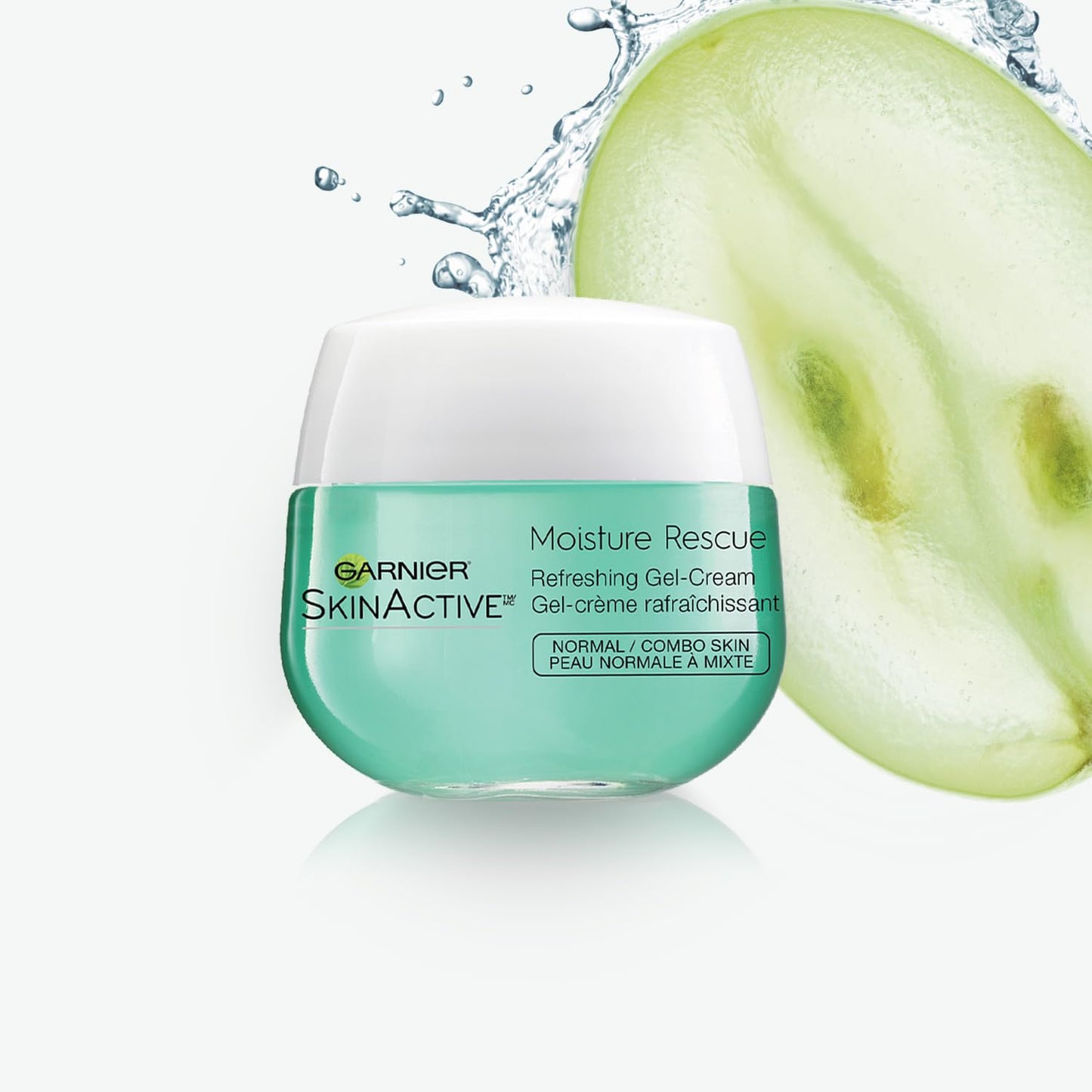 Garnier SkinActive Moisture Rescue Refreshing Gel-Cream for Normal/Combo Skin, Oil-Free, 1.7 Oz (50g), 1 Count (Packaging May Vary)