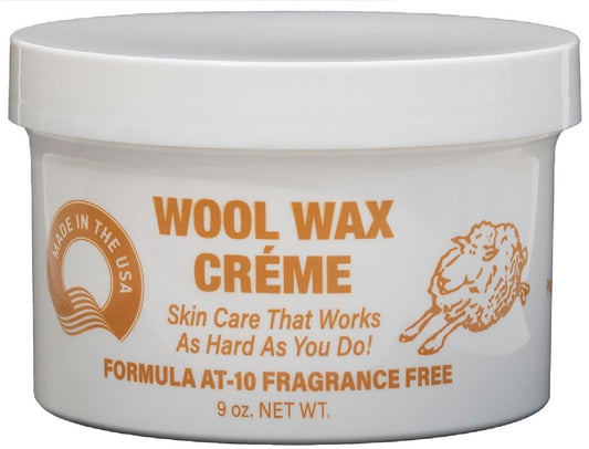 Wool Wax Creme Skin Care Formula 9 Ounce (Fragrance-Free)