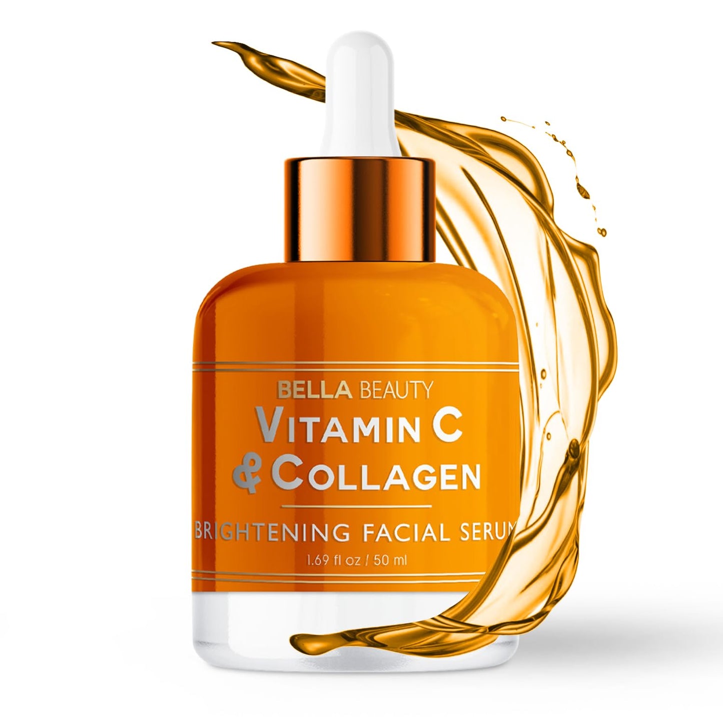 Bella Beauty Vitamin C Serum with Collagen - Dark Spot Reduction, Skin & Anti-Aging - Dermatologist Tested, Cruelty-Free Korean Skin Care for All