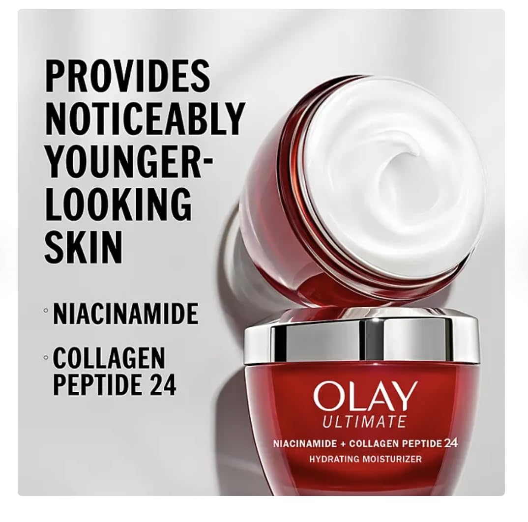 Olay Ultimate Niacinamide + Collagen Peptide 24 Hydrating Moisturizer (1.7 oz., 2 pk.)