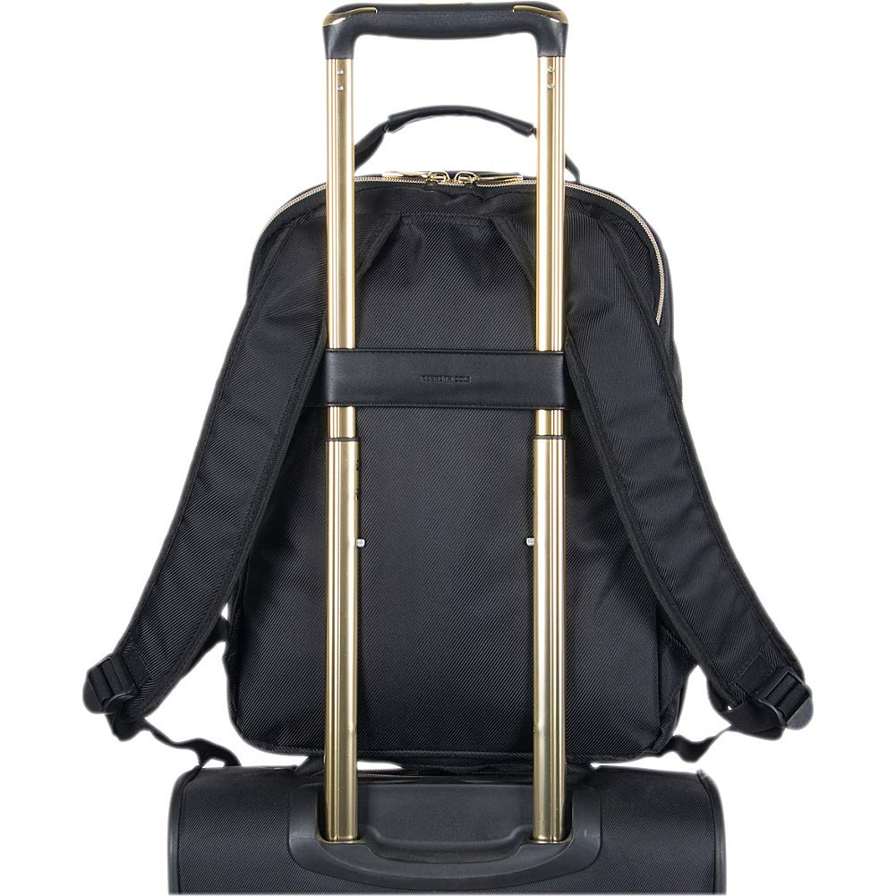 Kenneth Cole REACTION Women's Chelsea Chevron 15" Laptop and Tablet Backpack, Black