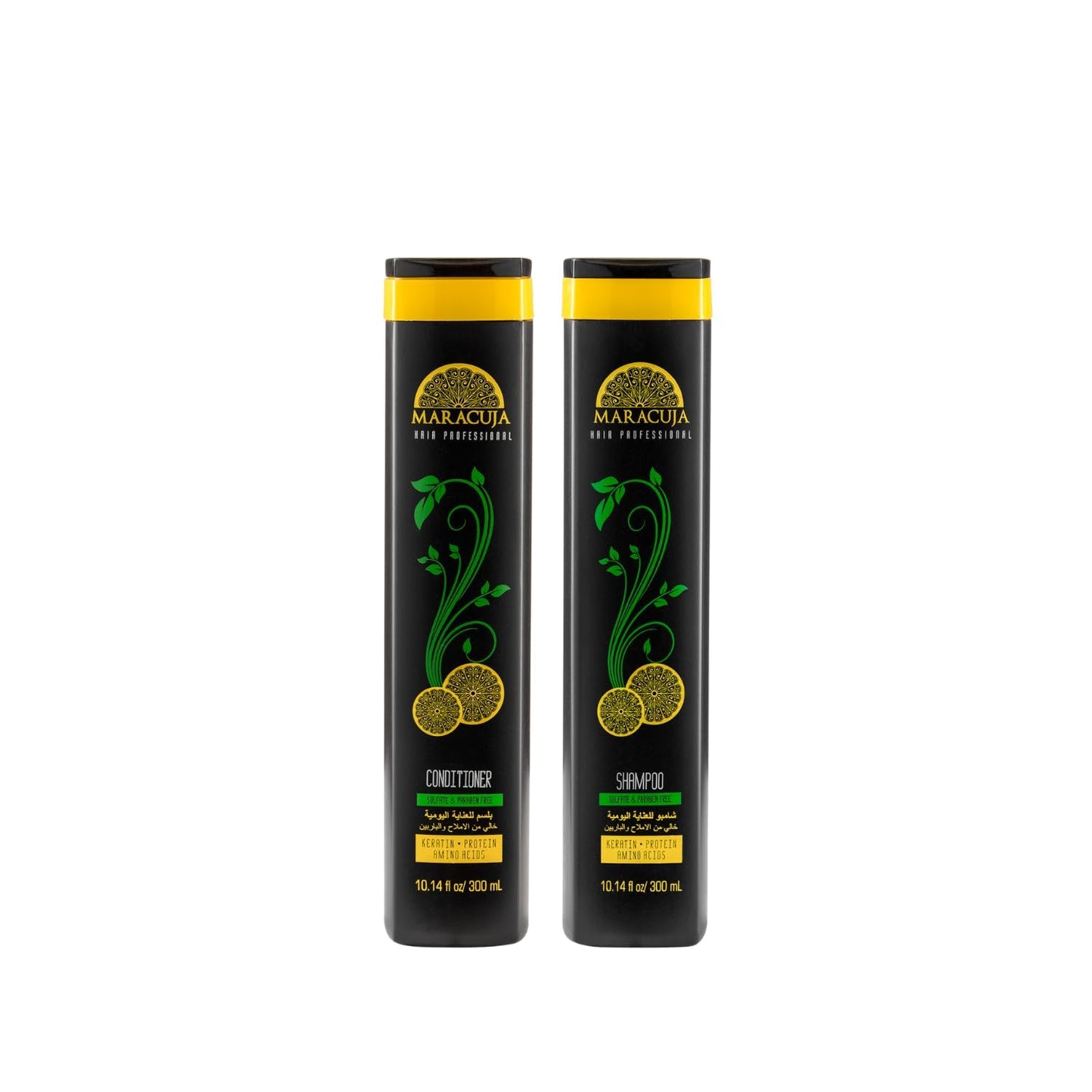 Maracuja Shampoo & Conditioner set - Sulfate and Paraben-free - For all hair types (Pack of 2) - 10.14 fl oz