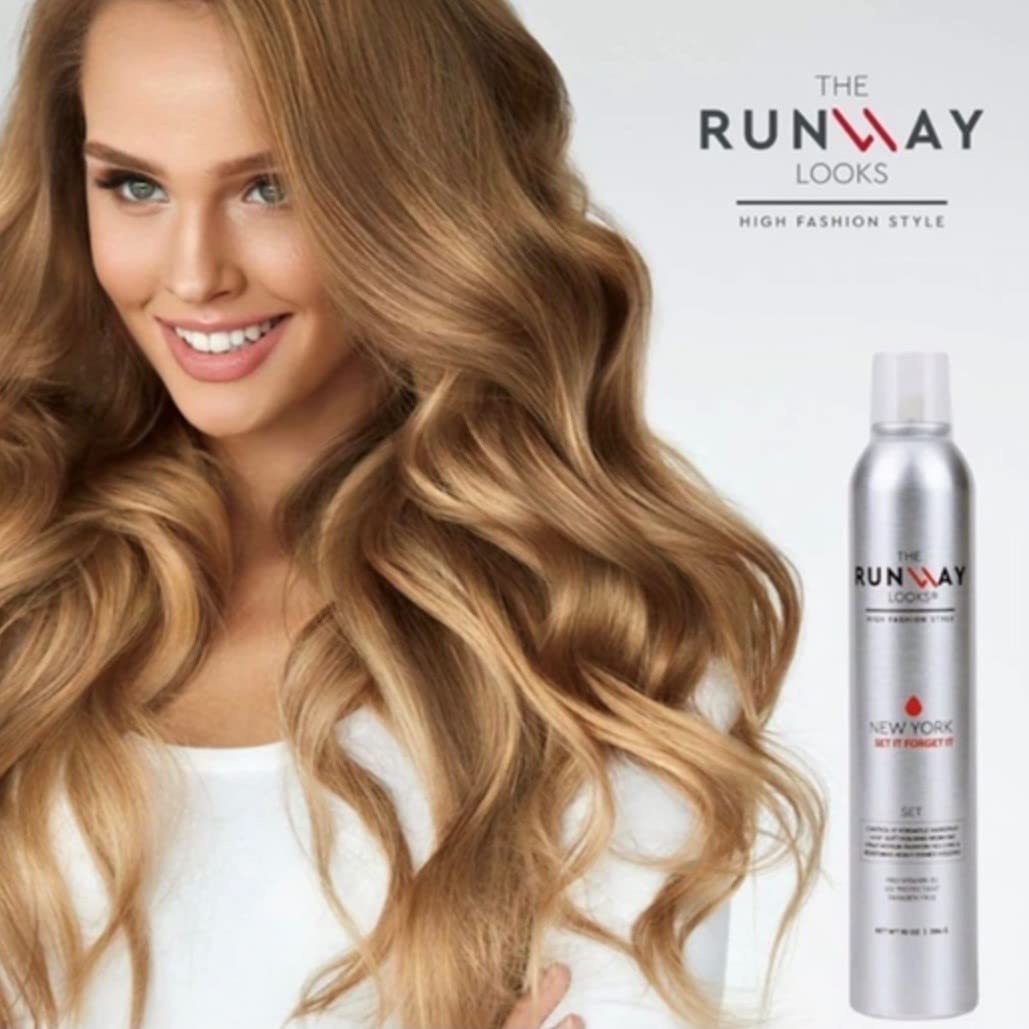 The Runway Looks Set It Forget It Control-It Versatile Hairspray, With Pro-Vitamin B5, Customizable Hold Levels For Versatile Styling, Leaves No