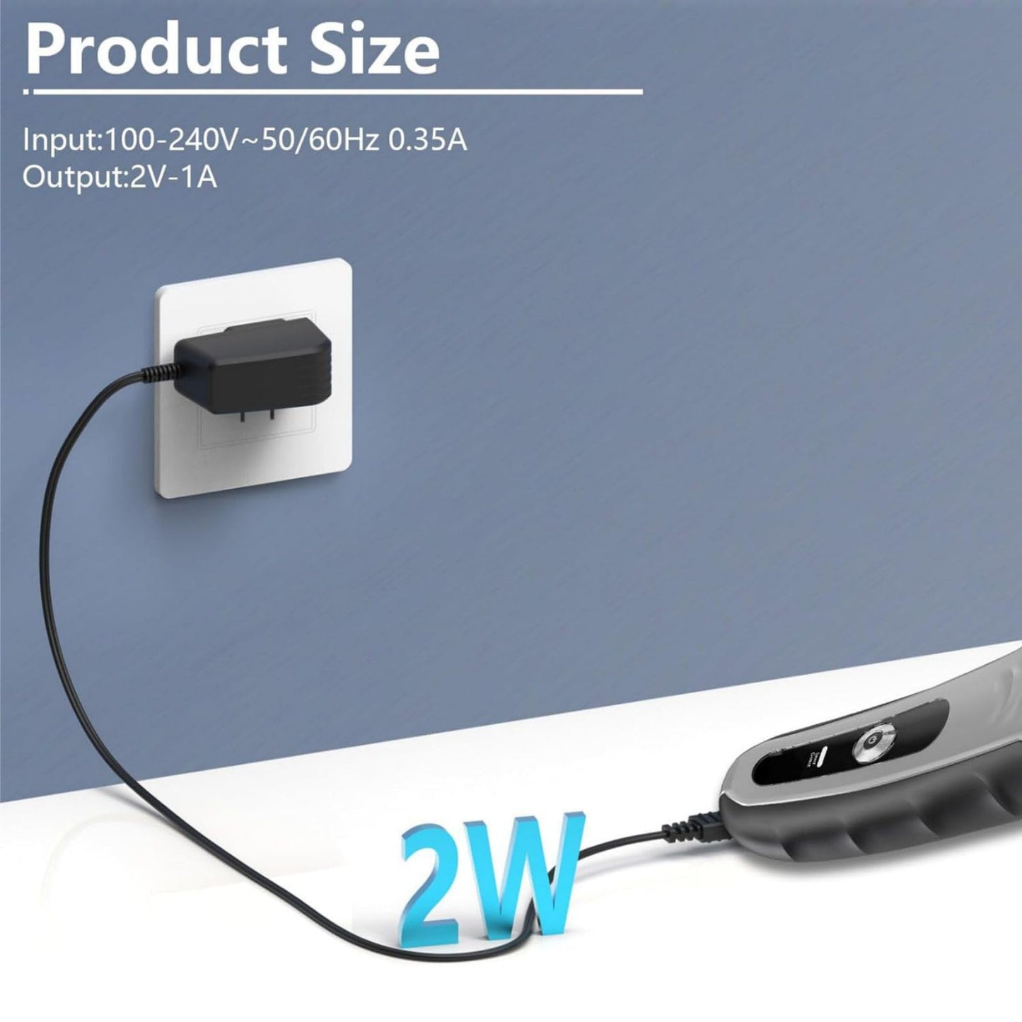 Charger for Wahl Clipper, 2V Charger Power Cord for Wahl Cordless Detailer 8786-1001, 8163, 8061, 8061-100,97617-100 Beauty and Personal Care DAGIJIRD