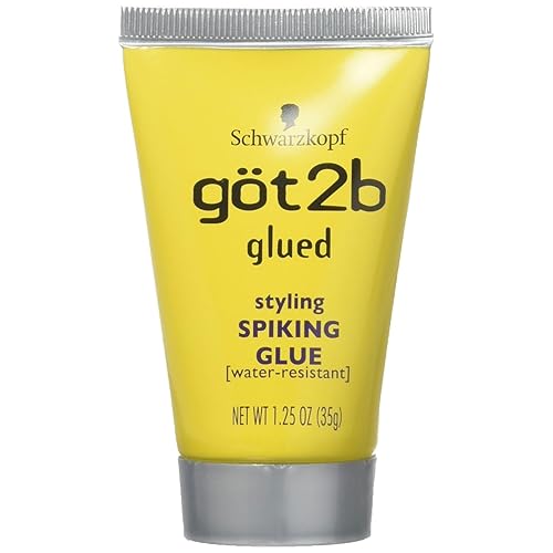 (12Pack) Glued Styling Spiking Water Resistant Glue Unisex by Got2B, 1.25 Ounce