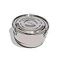 CVAULT 1/2 lb Storage Container | Air Tight & Light Resistant | Food Grade Stainless Steel | Includes 62% RH Pack