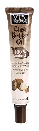 Via Natural 100% Natural Shea Butter Oil 1.5 Fl Oz (Pack of 1)