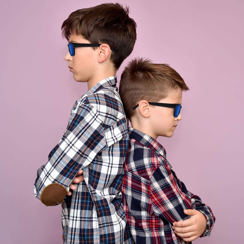 ArtCreativity Spy Glasses for Kids (Set of 3) – Rear View Sunglasses with Mirrors, Fun Party Favors & Secret Agent Costume Props, Blue