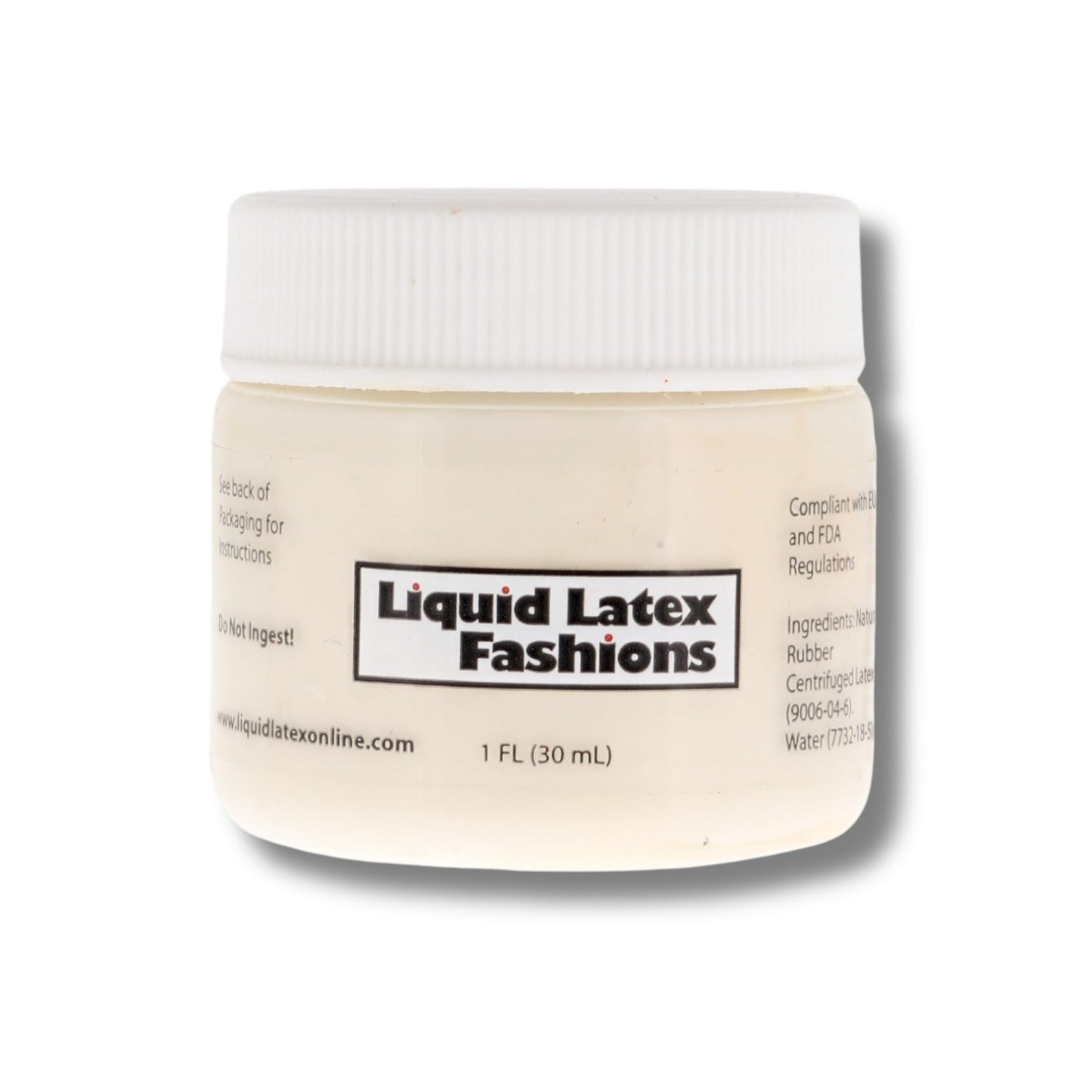 Day of the Dead Liquid Latex Kit- Four 1 fl oz (Yellow • Red • White • Black) + 4 Precision Brushes - Festivals, Parties, Cosplay