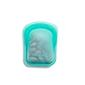 Stasher Premium Silicone Reusable Food Storage Pocket Bag, Aqua, Microwave, Sous Vide, Dishwasher, Oven and Freezer Safe, BPA Free, Leak-free…